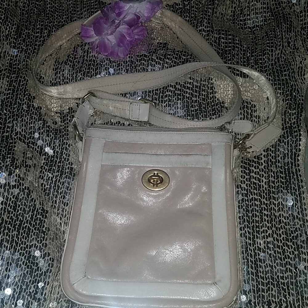 Coach cross body leather bag